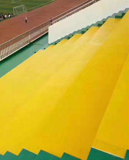 蓬安球场台阶翻新修补改造